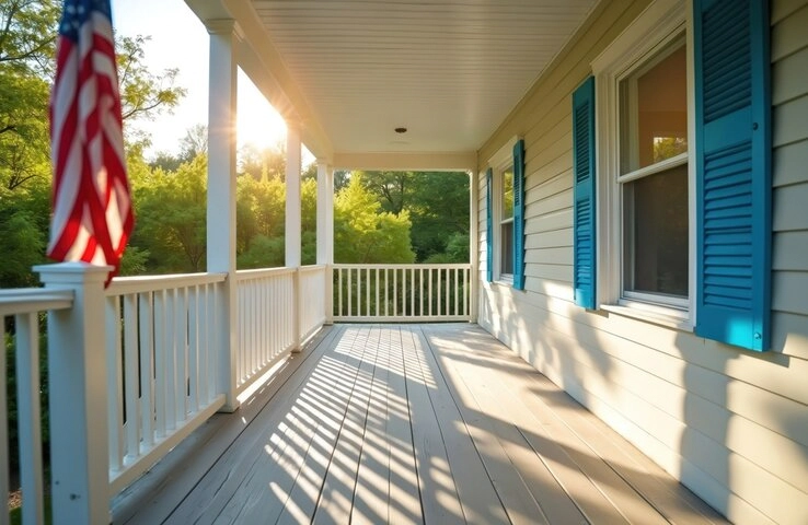 beautiful screened porch featuring panoramic backyard views and durable screen enclosure system